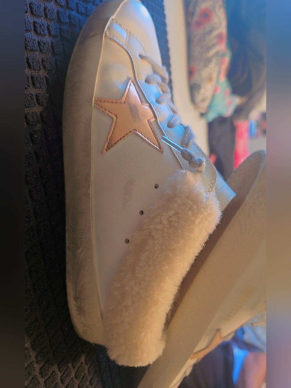 Golden GooseSuperstar Sabot Leather Shearling Sneakers - Picture 2 of 7